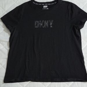 DKNY Classic Black Short Sleeve Tee